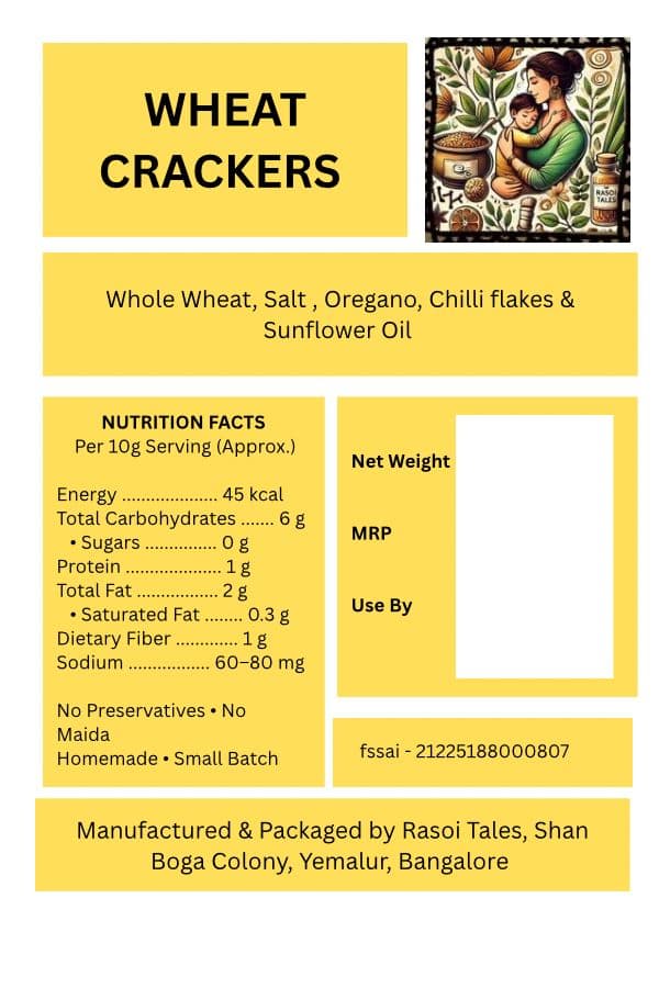 Wheat Crackers — Rasoi Tales