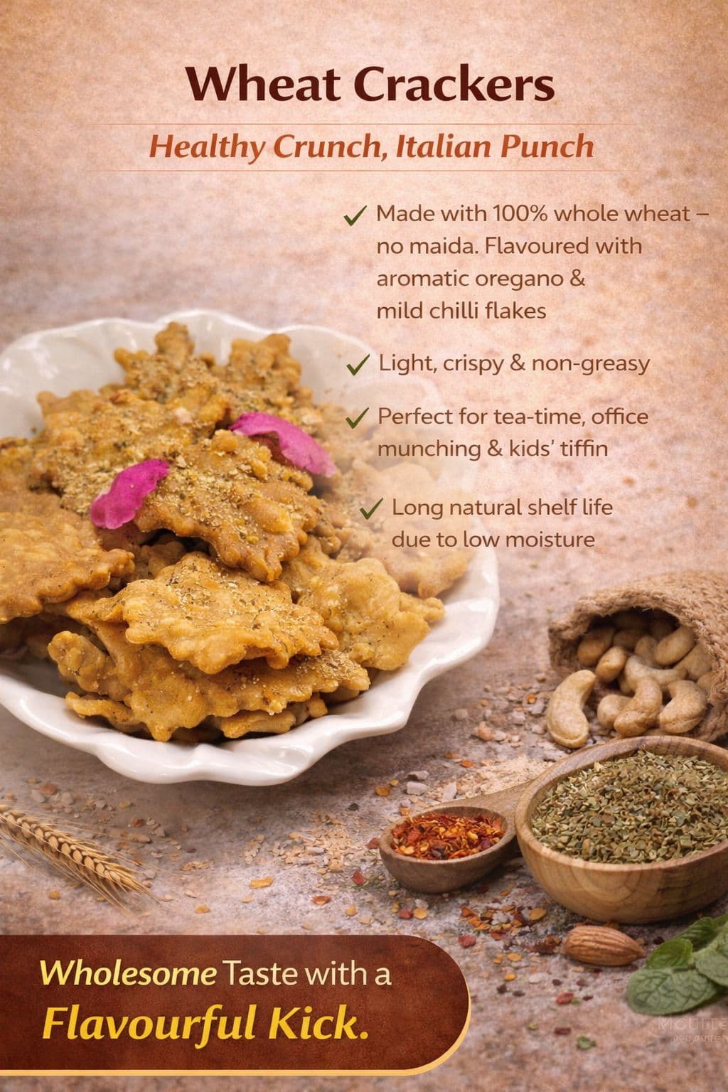 Wheat Crackers — Rasoi Tales