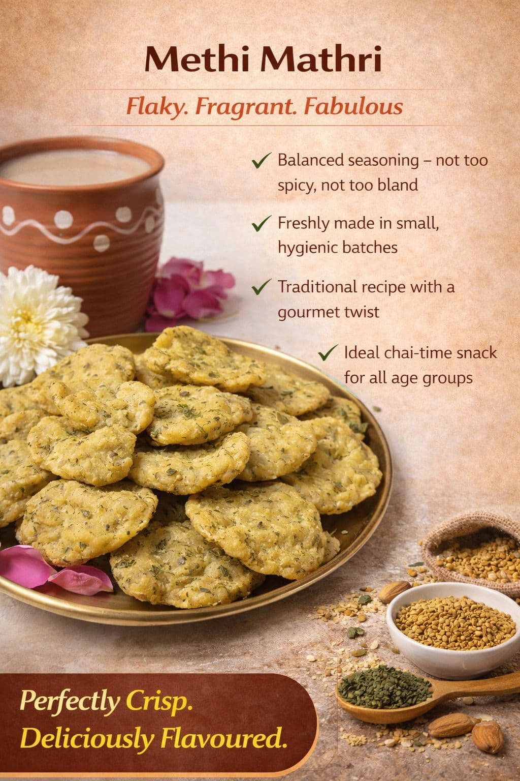 Methi Mathri — Rasoi Tales
