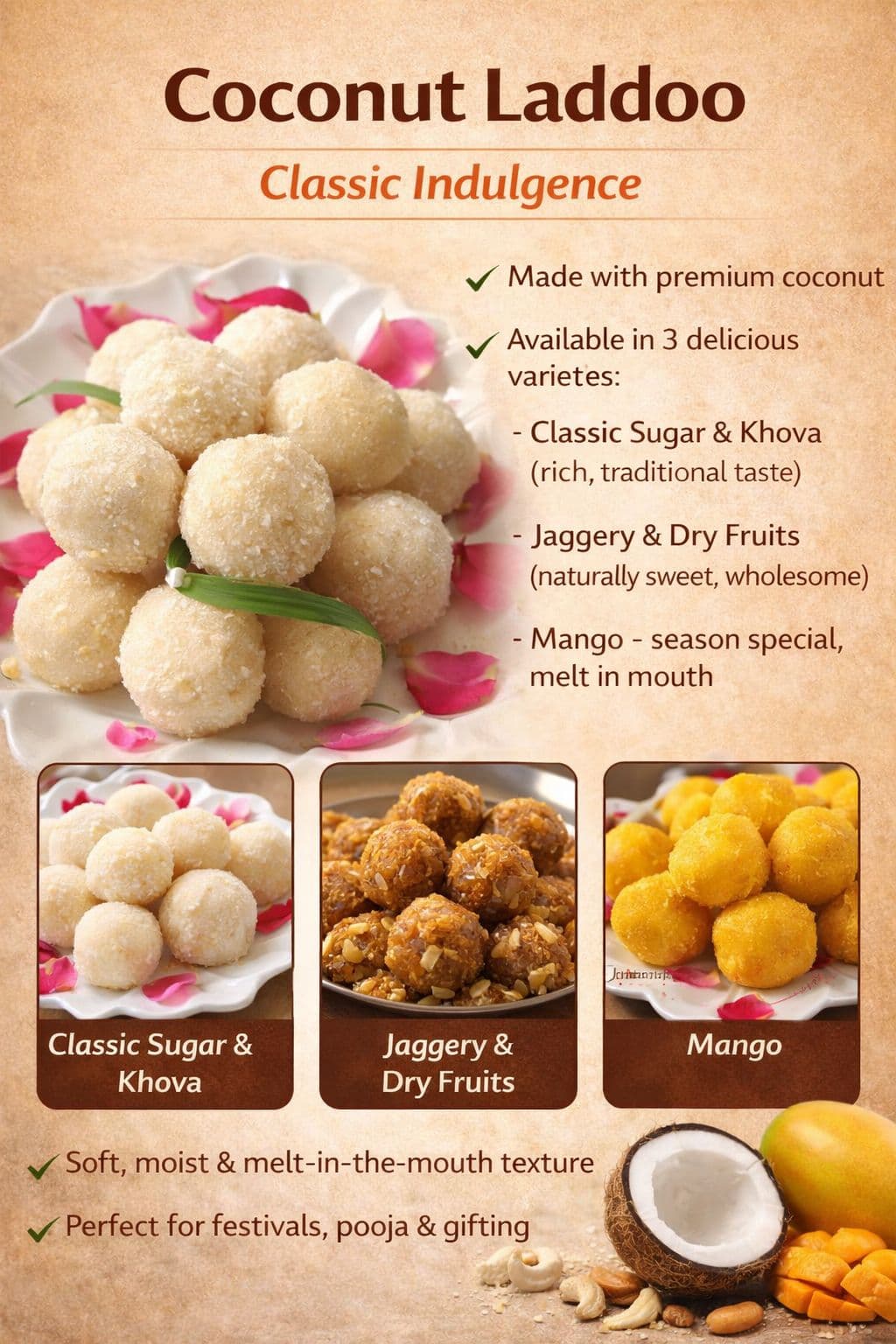 Coconut Laddoo — Rasoi Tales