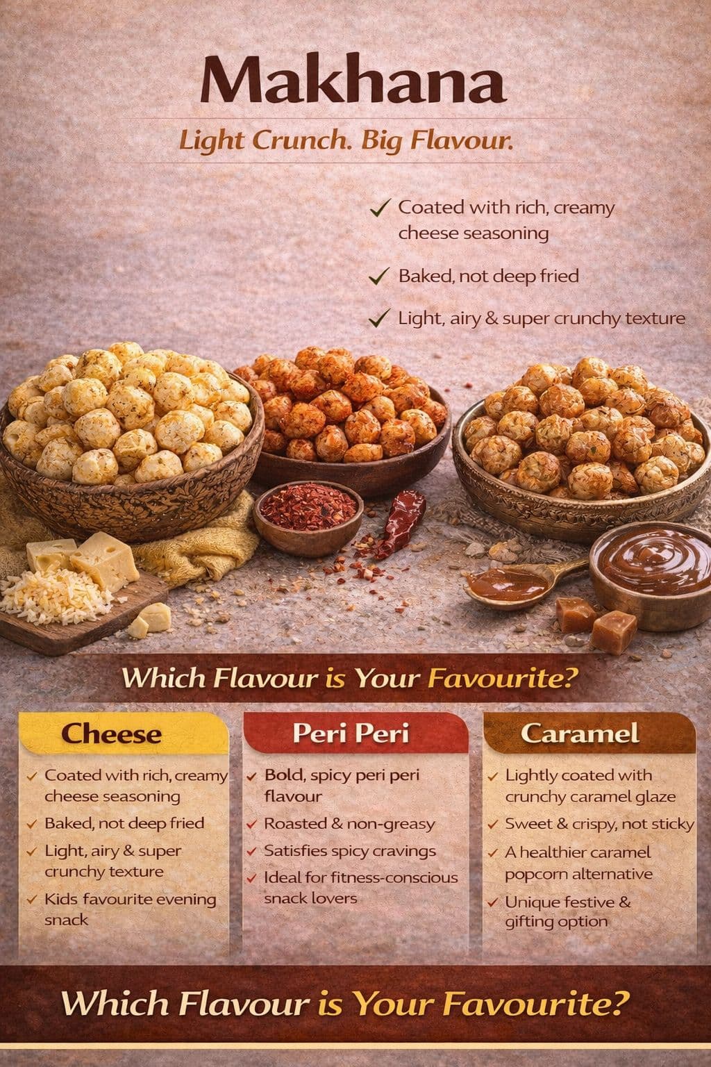 Cheese Makhana — Rasoi Tales