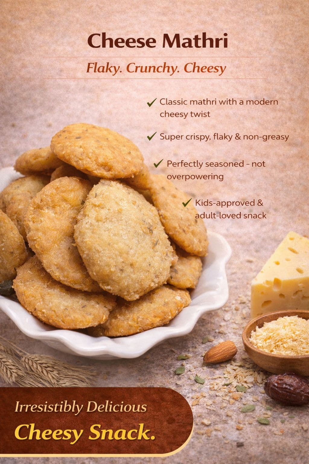 Cheese Mathri — Rasoi Tales