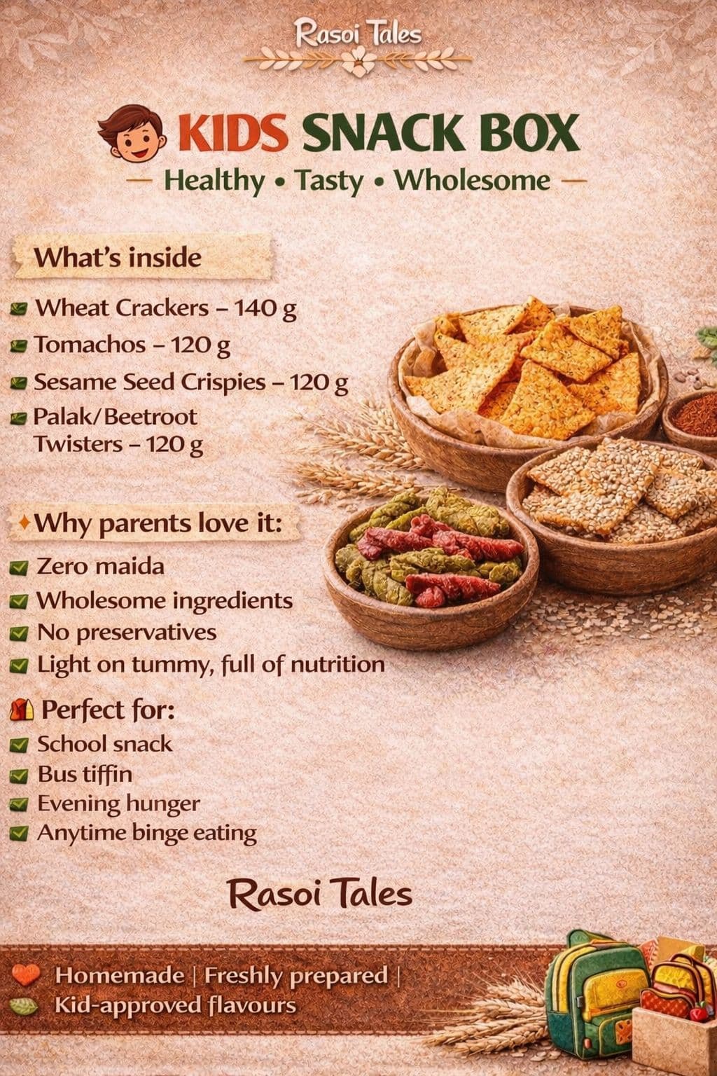 Kids Snack Box — Rasoi Tales